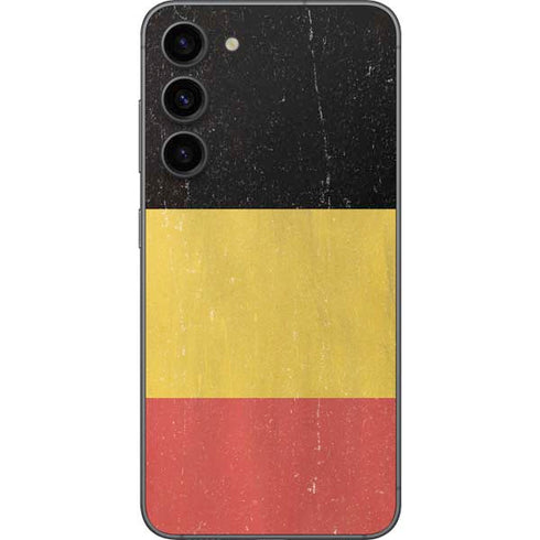 Belgium Flag Distressed Galaxy S23 Plus Skin