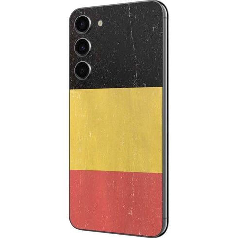 Belgium Flag Distressed Galaxy S23 Plus Skin