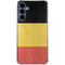 Belgium Flag Distressed Galaxy S24 Clear Case