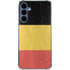Belgium Flag Distressed Galaxy S24 Clear Case