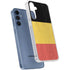 Belgium Flag Distressed Galaxy S24 Clear Case