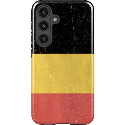 Belgium Flag Distressed Galaxy S24 Impact Case