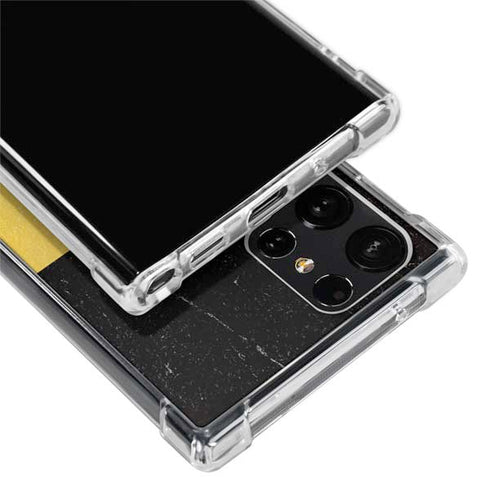 Belgium Flag Distressed Galaxy S24 Ultra Clear Case