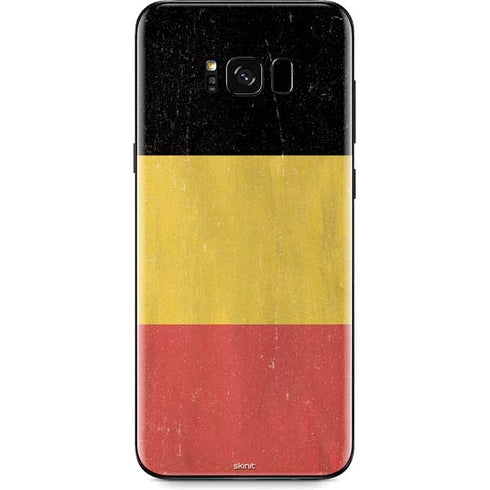 Belgium Flag Distressed Galaxy S8 Plus Skin
