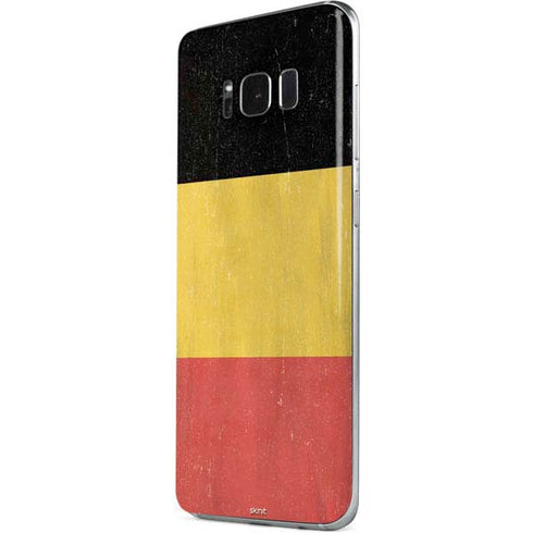 Belgium Flag Distressed Galaxy S8 Plus Skin
