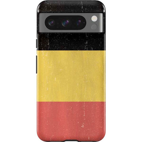 Belgium Flag Distressed Google Pixel 8 Pro Impact Case