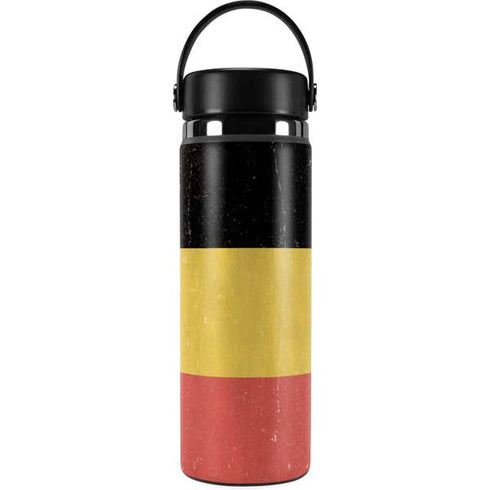 Belgium Flag Distressed Hydro Flask 20oz Wide Mouth Skin