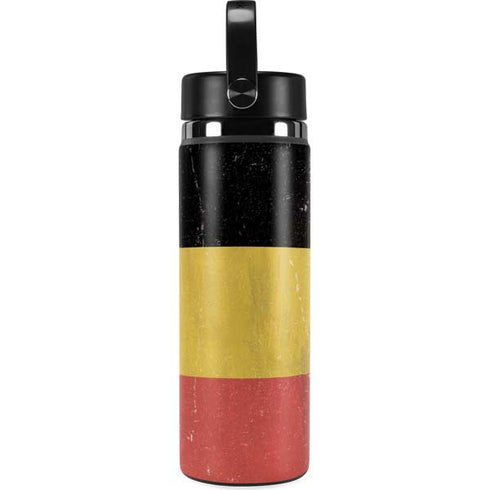 Belgium Flag Distressed Hydro Flask 20oz Wide Mouth Skin