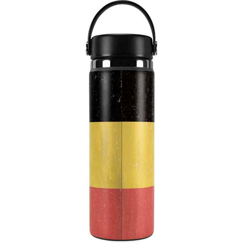 Belgium Flag Distressed Hydro Flask 20oz Wide Mouth Skin