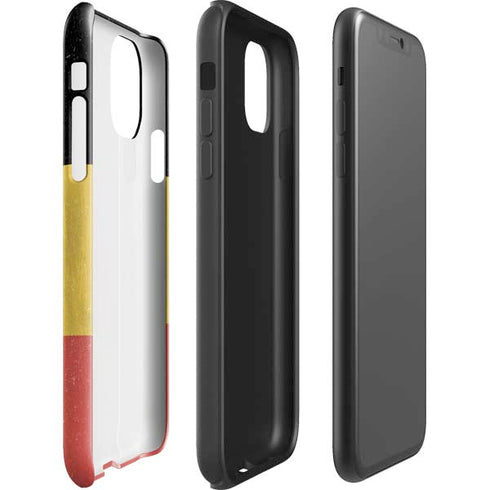 Belgium Flag Distressed iPhone 11 Impact Case