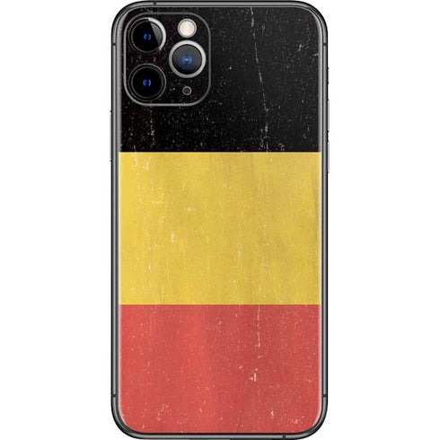 Belgium Flag Distressed iPhone 11 Pro Skin
