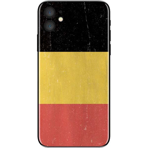 Belgium Flag Distressed iPhone 11 Skin