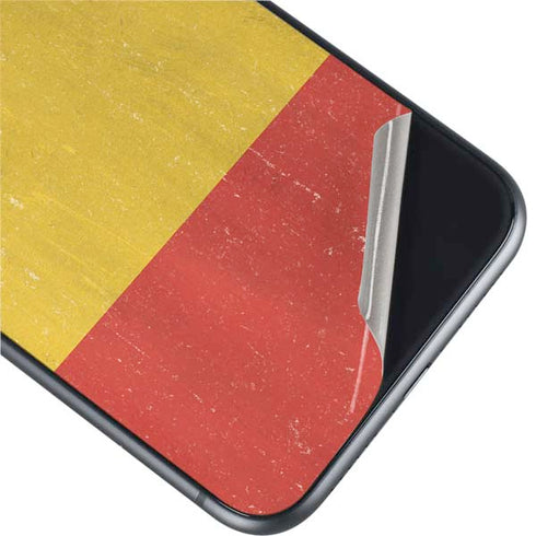 Belgium Flag Distressed iPhone 11 Skin