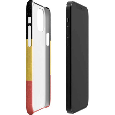 Belgium Flag Distressed iPhone 12 Mini Lite Case