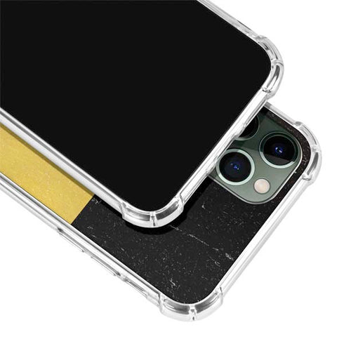 Belgium Flag Distressed iPhone 12 Pro Max Clear Case