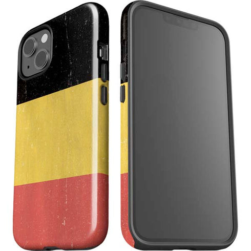 Belgium Flag Distressed iPhone 13 Impact Case