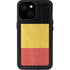 Belgium Flag Distressed iPhone 13 Mini Waterproof Case
