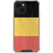 Belgium Flag Distressed iPhone 14 Plus Clear Case