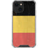 Belgium Flag Distressed iPhone 14 Plus Clear Case