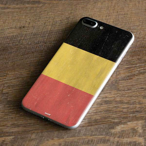 Belgium Flag Distressed iPhone 7 Plus Skin