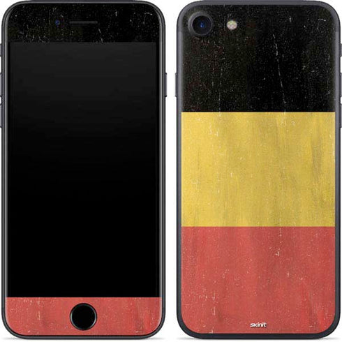 Belgium Flag Distressed iPhone 7 Skin