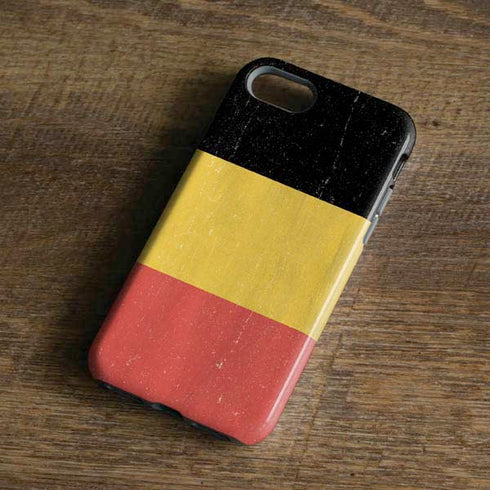 Belgium Flag Distressed iPhone 8 Pro Case