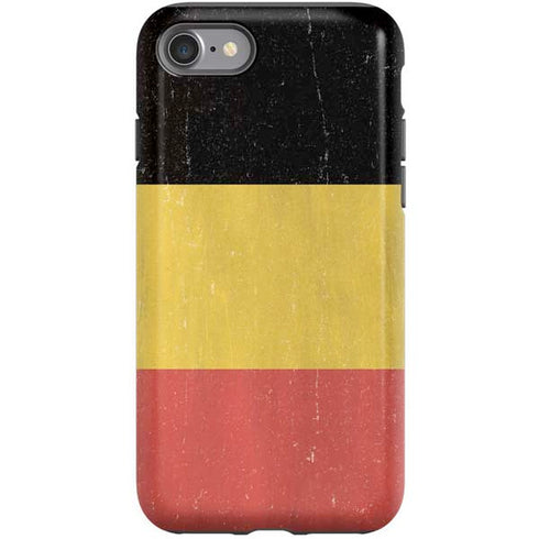 Belgium Flag Distressed iPhone SE (2nd & 3rd Gen) Pro Case
