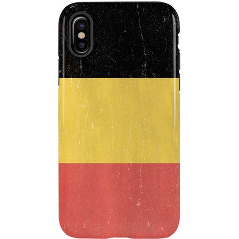 Belgium Flag Distressed iPhone X Pro Case