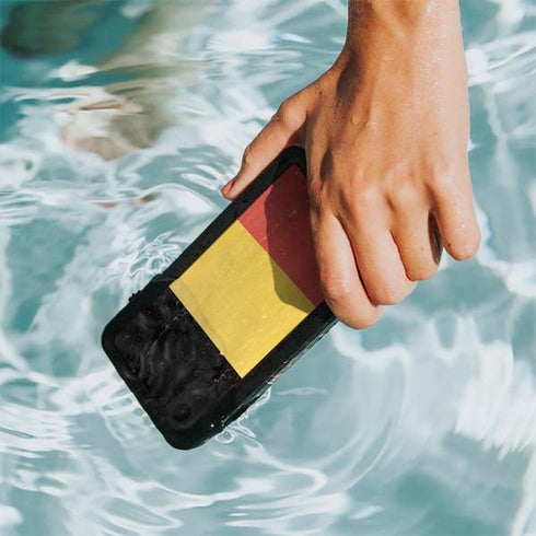 Belgium Flag Distressed iPhone XR Waterproof Case