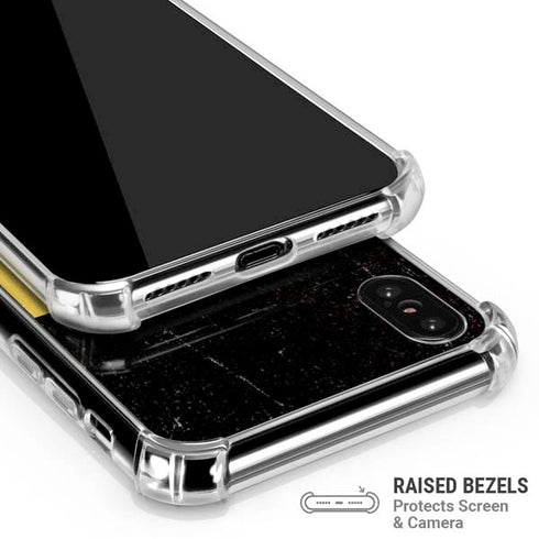 Belgium Flag Distressed iPhone XS Max Clear Case