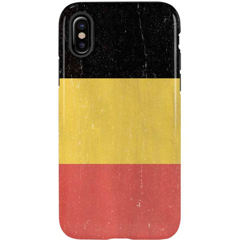 Belgium Flag Distressed iPhone XS Pro Case