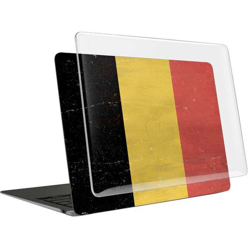 Belgium Flag Distressed MacBook Air 13in (2020) Case plus Skin