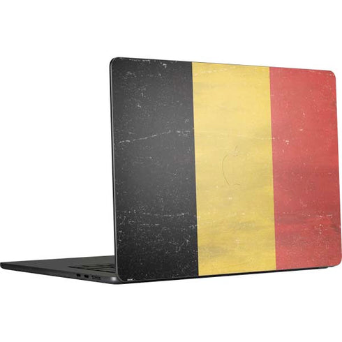 Belgium Flag Distressed MacBook Air 15 in (2023) Skin