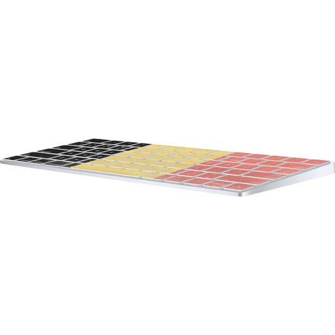 Belgium Flag Distressed Magic Keyboard Skin
