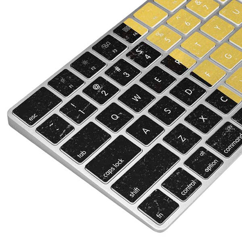 Belgium Flag Distressed Magic Keyboard Skin