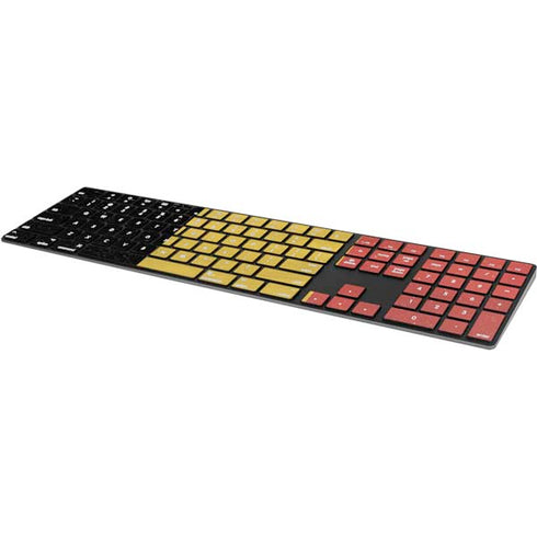 Belgium Flag Distressed Magic Keyboard with Numeric Keypad Skin