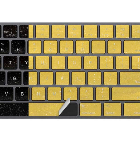 Belgium Flag Distressed Magic Keyboard with Numeric Keypad Skin