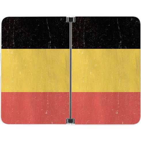 Belgium Flag Distressed Surface Duo Skin