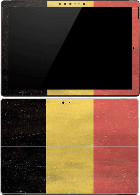 Belgium Flag Distressed Surface Pro 4 Skin