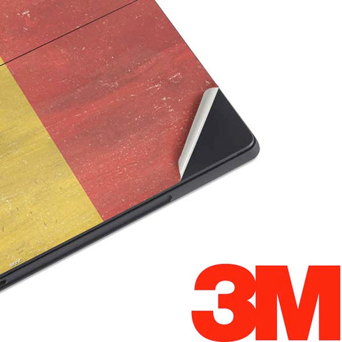 Belgium Flag Distressed Surface Pro 7 Skin