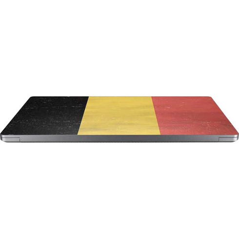 Belgium Flag Distressed Universal Laptop 14in (11.4 x 8.2in) Skin