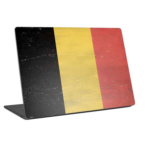 Belgium Flag Distressed Universal Laptop 15in (12.2 x 8.8in) Skin