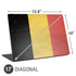 Belgium Flag Distressed Universal Laptop 17in (13.8 x 10in) Skin