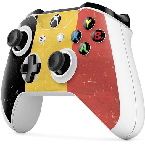 Belgium Flag Distressed Xbox One S All-Digital Edition Bundle Skin