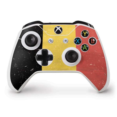 Belgium Flag Distressed Xbox One S Controller Skin