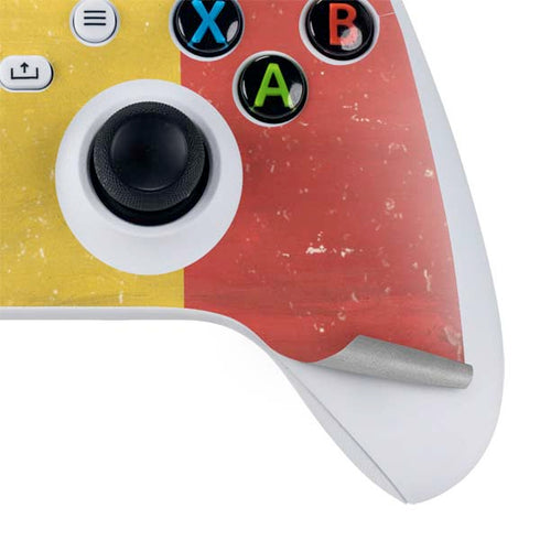 Belgium Flag Distressed Xbox Series S Controller Skin