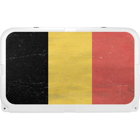 Belgium Flag Distressed YETI Tundra 45 Hard Cooler Skin