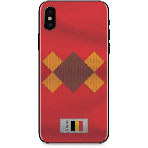 Belgium Soccer Flag iPhone X Skin
