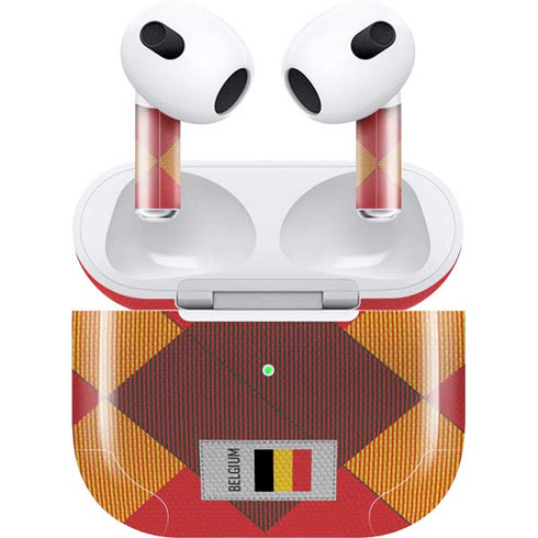 Belgium Soccer Flag Apple AirPods (3rd Gen 2021) Skin