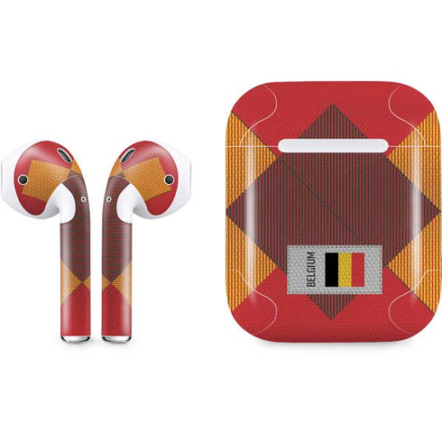 Belgium Soccer Flag Apple AirPods Skin